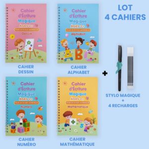 Cahier d’Écriture Magique – Apprentissage Ludique & Réutilisable