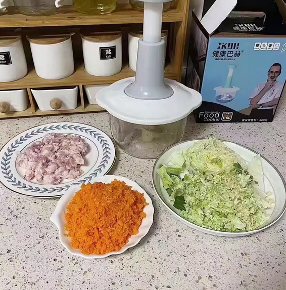 🥕 Hachoir Manuel Multifonction 5-en-1 – Découpe Légumes, Fruits & Fromage en 30 Secondes !